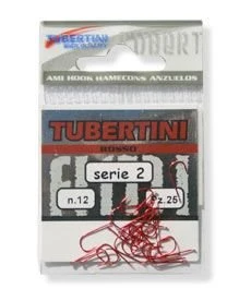 TUBERTINI Series 2 Red Micro Barbed Hooks - 10
