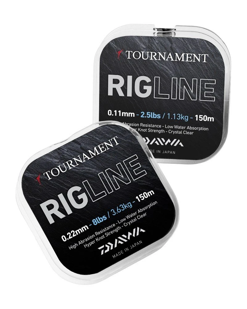 Daiwa Tournament Rigline 150m - 0.10mm 2lb/0.91kg 3 Daiwa Tournament Rigline 150m - 0.10mm 2lb/0.91kg