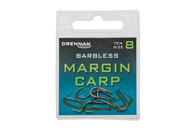 Drennan Barbless Margin Carp Hooks - Size 10 3 Drennan Barbless Margin Carp Hooks - Size 10