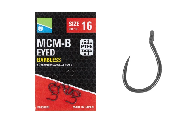 MCM-B Barbless Eyed Hooks - Size 8 3 MCM-B Barbless Eyed Hooks - Size 8