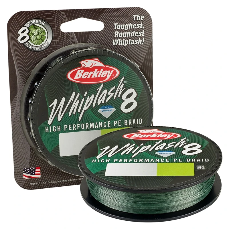 Berkley Whiplash Carrier 8 Green Braid - 0.25mm 39.7kg 300m 3 Berkley Whiplash Carrier 8 Green Braid - 0.25mm 39.7kg 300m