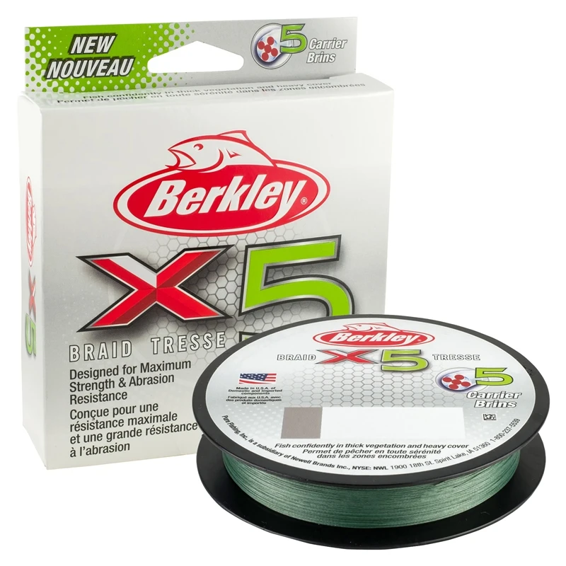 Berkley X5 Low-Vis Green Braid - 14 Lb / 6.4kg 150m 3 Berkley X5 Low-Vis Green Braid - 14 Lb / 6.4kg 150m