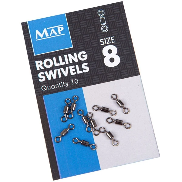 MAP Rolling Swivels - Size 8 3 MAP Rolling Swivels - Size 8
