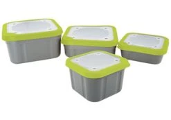Matrix Grey/Lime Bait Box - Solid Lid - 1.1pt