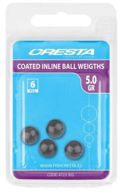 Cresta Coated Inline Ball Weights - 12g 5pcs