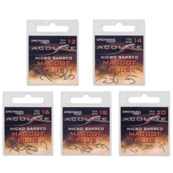 Drennan Acolyte Maggot Plus Barbed Hooks - Size 12