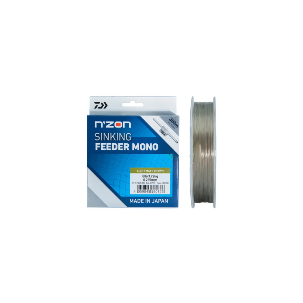 Daiwa N'Zon Sinking Feeder Mono Line 300m - 4lb 0.16mm 4 Daiwa N'Zon Sinking Feeder Mono Line 300m - 4lb 0.16mm - Image 2