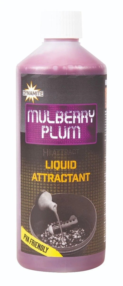 DYNAMITE BAITS Mulberry & Plum Liquid Attractant 500ml 3 DYNAMITE BAITS Mulberry & Plum Liquid Attractant 500ml