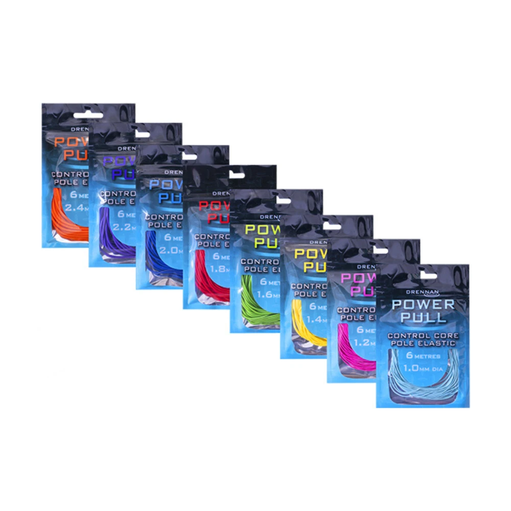 Drennan Power Pull Control Core Pole Elastic 6m - 1.0mm- Aqua 3 Drennan Power Pull Control Core Pole Elastic 6m - 1.0mm- Aqua