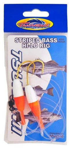 Tsunami Striped Bass Hi Lo Rig W/ Circle Hook 3 Tsunami Striped Bass Hi Lo Rig W/ Circle Hook